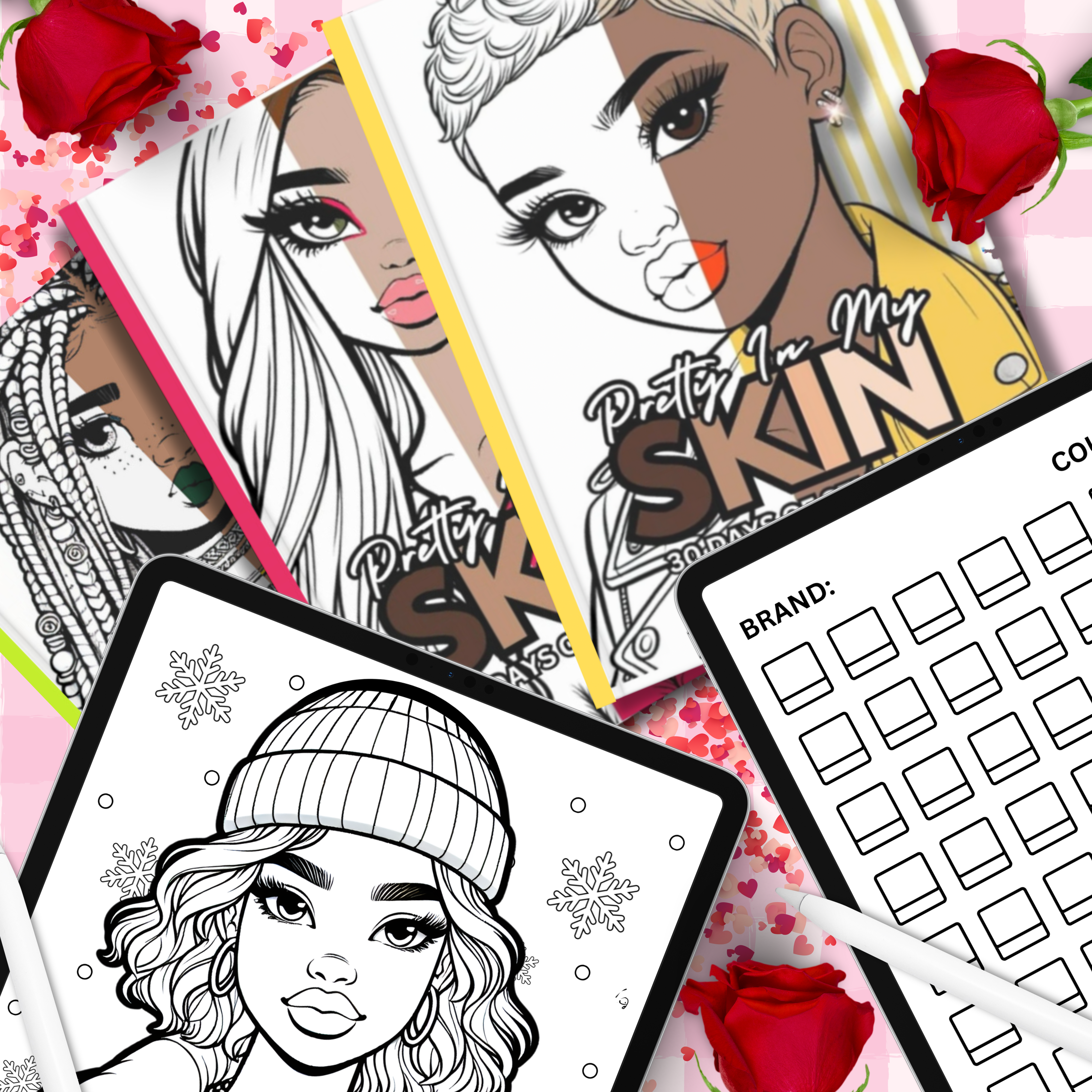 Pretty In My Skin apparel and digital creative products from the full shop